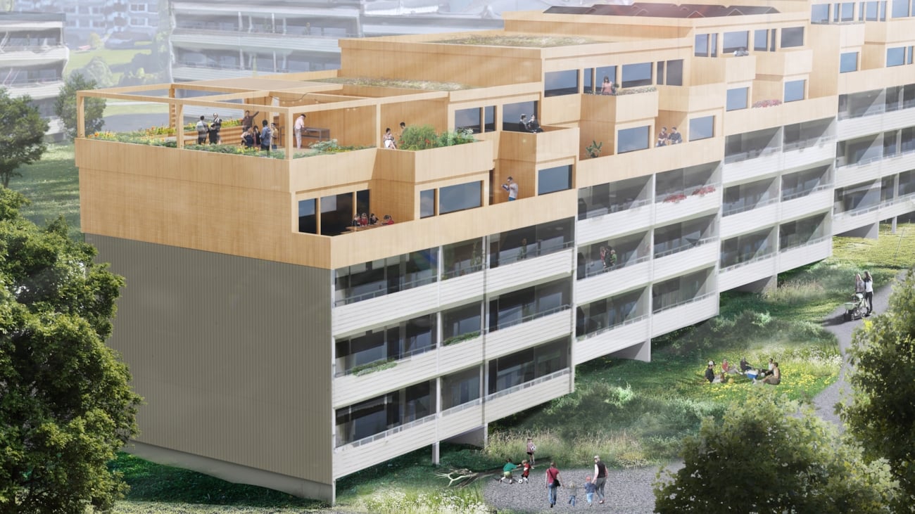 Illustrasjon påbygg i høyden