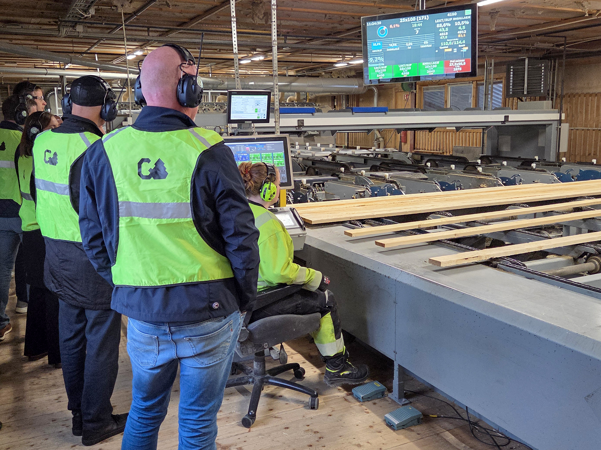 Fra besøket hos G3 Gausdal Treindustrier