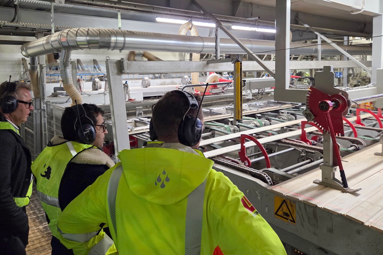 Stor interesse for det moderne anlegget til G3 Gausdal Treindustrier