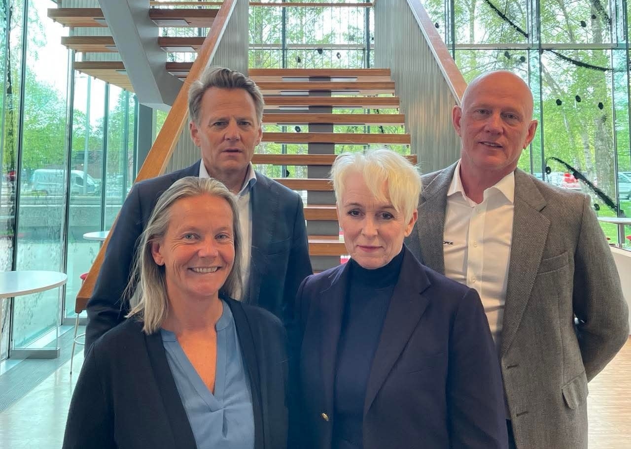 Industrialliansen i Byggenæringen: Hilde Widerøe Wibe (Norske Trevarer), Heidi Finstad (Treindustrien), Jøns Sjøgren (Byggevareindustrien)og John-Erik Reiersen (Betong Norge)